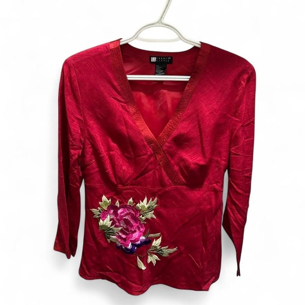 True Vintage Y2K 00s Fairy Babydoll Silk Blouse - Picture 1 of 4